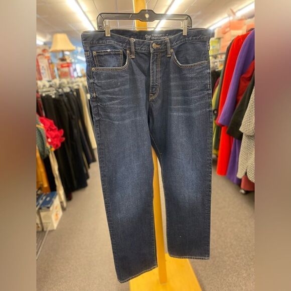 Gap Mens 38x30 Dark Wash Jeans Standard - Picture 1 of 5